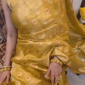 Elegant Viscose Tissue Silk Party Wear Sarees - Premium Meenakari Buta Design